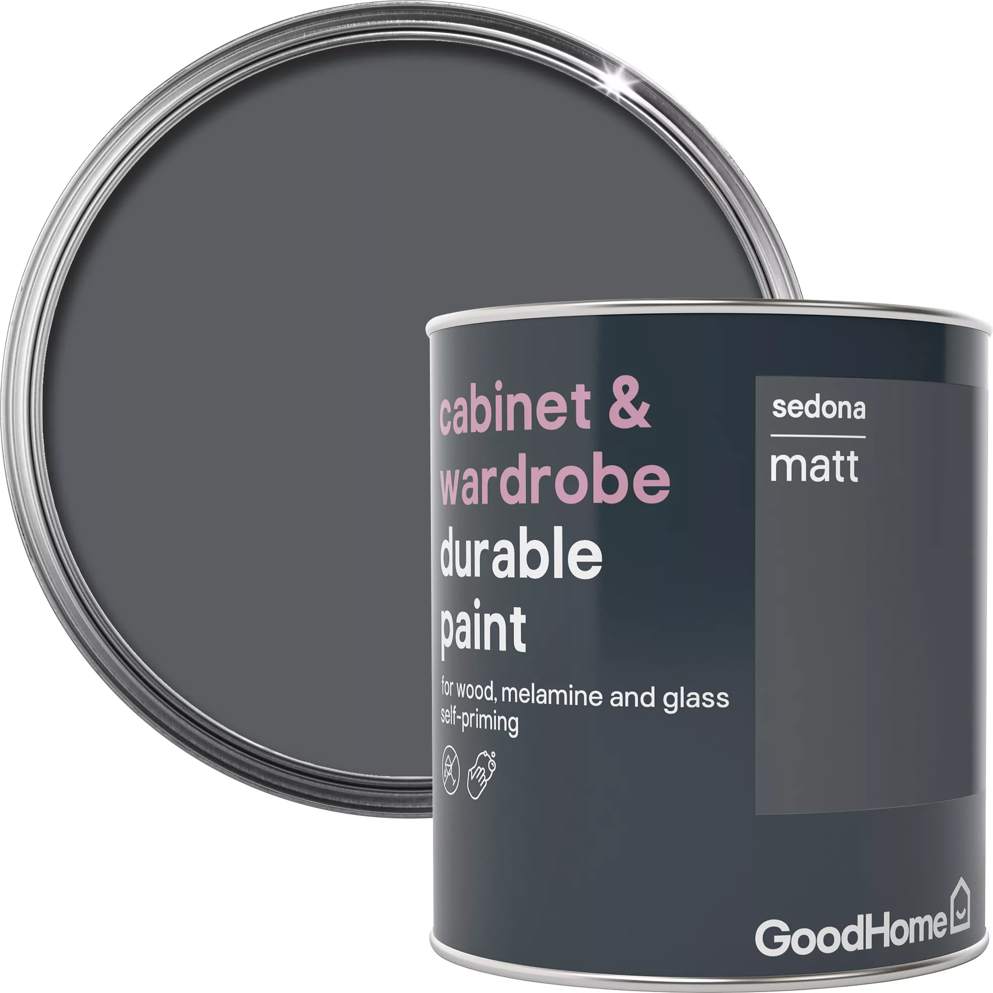 GoodHome Durable Sedona Matt Cabinet & wardrobe paint, 750ml GoodHome Durable Sedona Matt Cabinet & Wardrobe Paint, 750ml -trade point store goodhome durable sedona matt cabinet wardrobe paint 750ml3663602583158 02bq