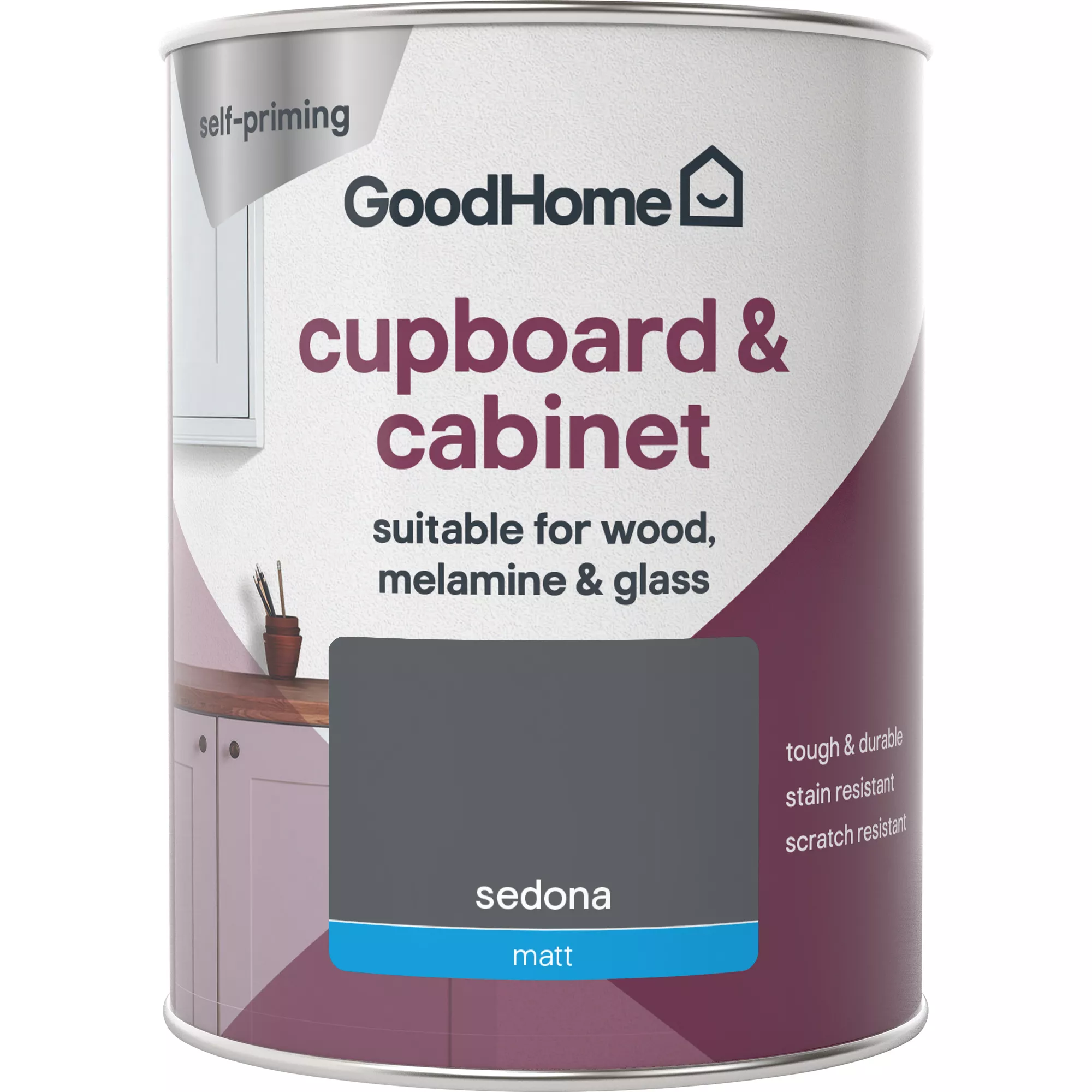 GoodHome Durable Sedona Matt Cabinet & wardrobe paint, 750ml GoodHome Durable Sedona Matt Cabinet & Wardrobe Paint, 750ml -trade point store goodhome durable sedona matt cabinet wardrobe paint 750ml3663602583158 02c