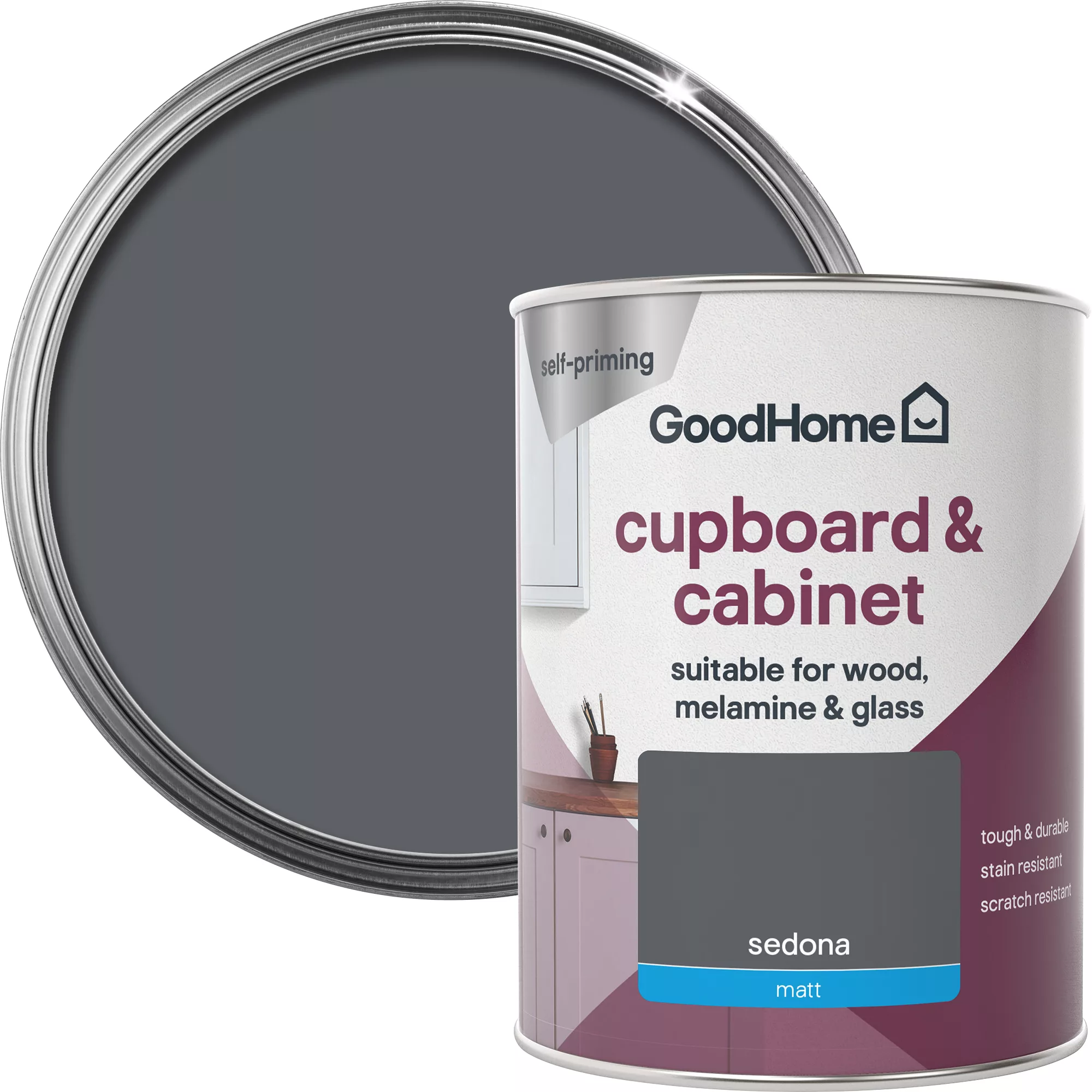 GoodHome Durable Sedona Matt Cabinet & wardrobe paint, 750ml GoodHome Durable Sedona Matt Cabinet & Wardrobe Paint, 750ml -trade point store goodhome durable sedona matt cabinet wardrobe paint 750ml3663602583158 21c