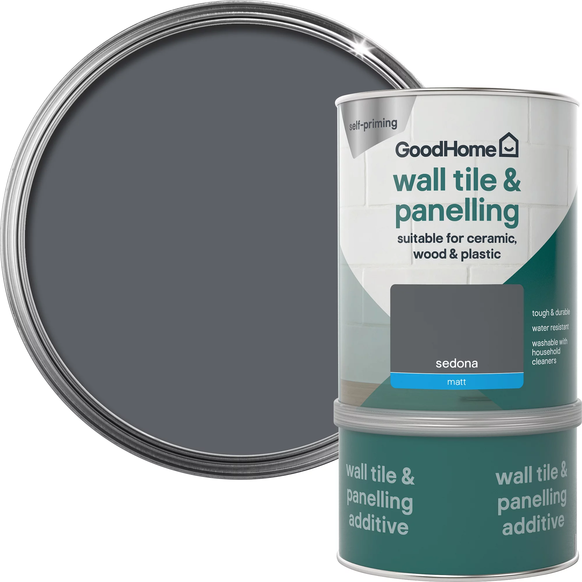 GoodHome Durable Sedona Matt Wall tile & panelling paint, 750ml GoodHome Durable Sedona Matt Wall Tile & Panelling Paint, 750ml -trade point store goodhome durable sedona matt wall tile panelling paint 750ml3663602583820 21c
