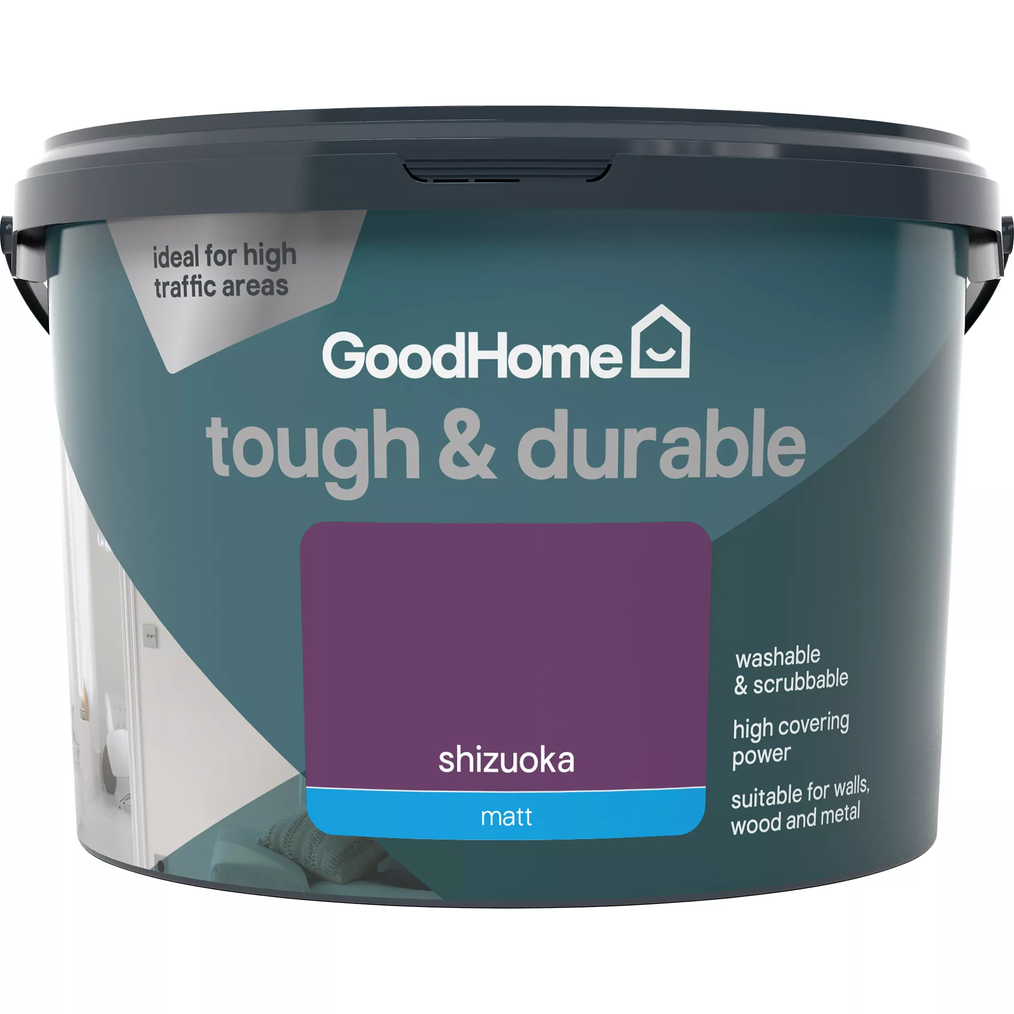 GoodHome Durable Shizuoka Matt Emulsion paint, 2.5L GoodHome Durable Shizuoka Matt Emulsion Paint, 2.5L -trade point store goodhome durable shizuoka matt emulsion paint 2 5l3663602405092 02c