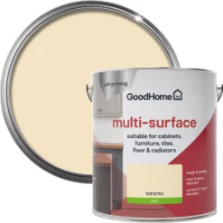 GoodHome Durable Toronto Satin Multi-surface Paint, 2L