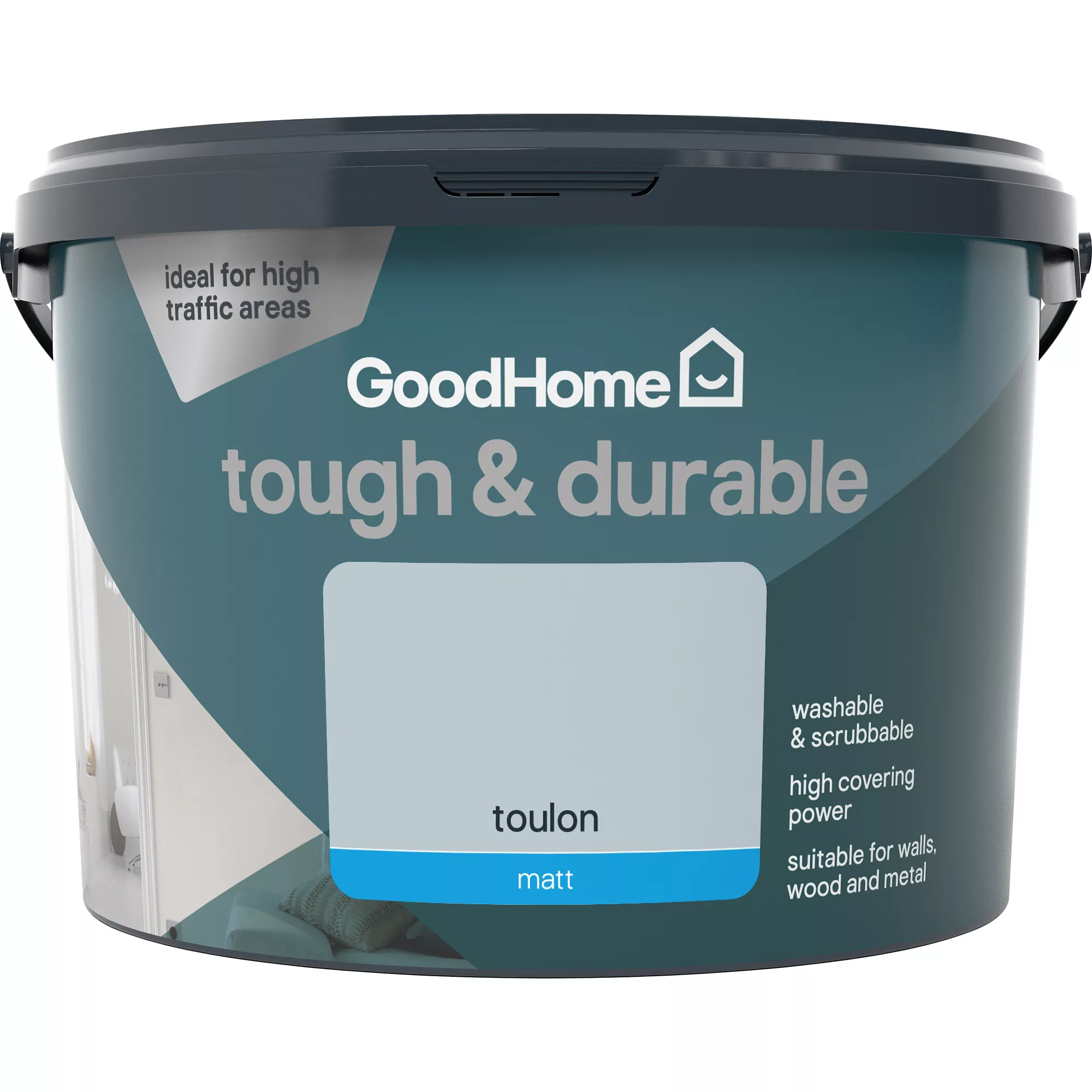 GoodHome Durable Toulon Matt Emulsion paint, 2.5L GoodHome Durable Toulon Matt Emulsion Paint, 2.5L -trade point store goodhome durable toulon matt emulsion paint 2 5l3663602406754 02c