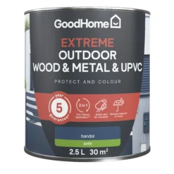 GoodHome Extreme Outdoor Bandol Satinwood Multi-surface Paint, 2.5L 3 GoodHome Extreme Outdoor Bandol Satinwood Multi-surface Paint, 2.5L -trade point store goodhome extreme outdoor bandol satinwood multi surface paint 2 5l5059340297125 02c