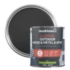 GoodHome Extreme Outdoor Black Satinwood Multi-surface Paint, 2.5L 2 GoodHome Extreme Outdoor Black Satinwood Multi-surface Paint, 2.5L -trade point store goodhome extreme outdoor black satinwood multi surface paint 2 5l5059340297088 21c