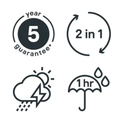 GoodHome Extreme Outdoor Delaware Satinwood Multi-surface Paint, 2.5L -trade point store goodhome extreme outdoor delaware satinwood multi surface paint 2 5l5059340297118 03t