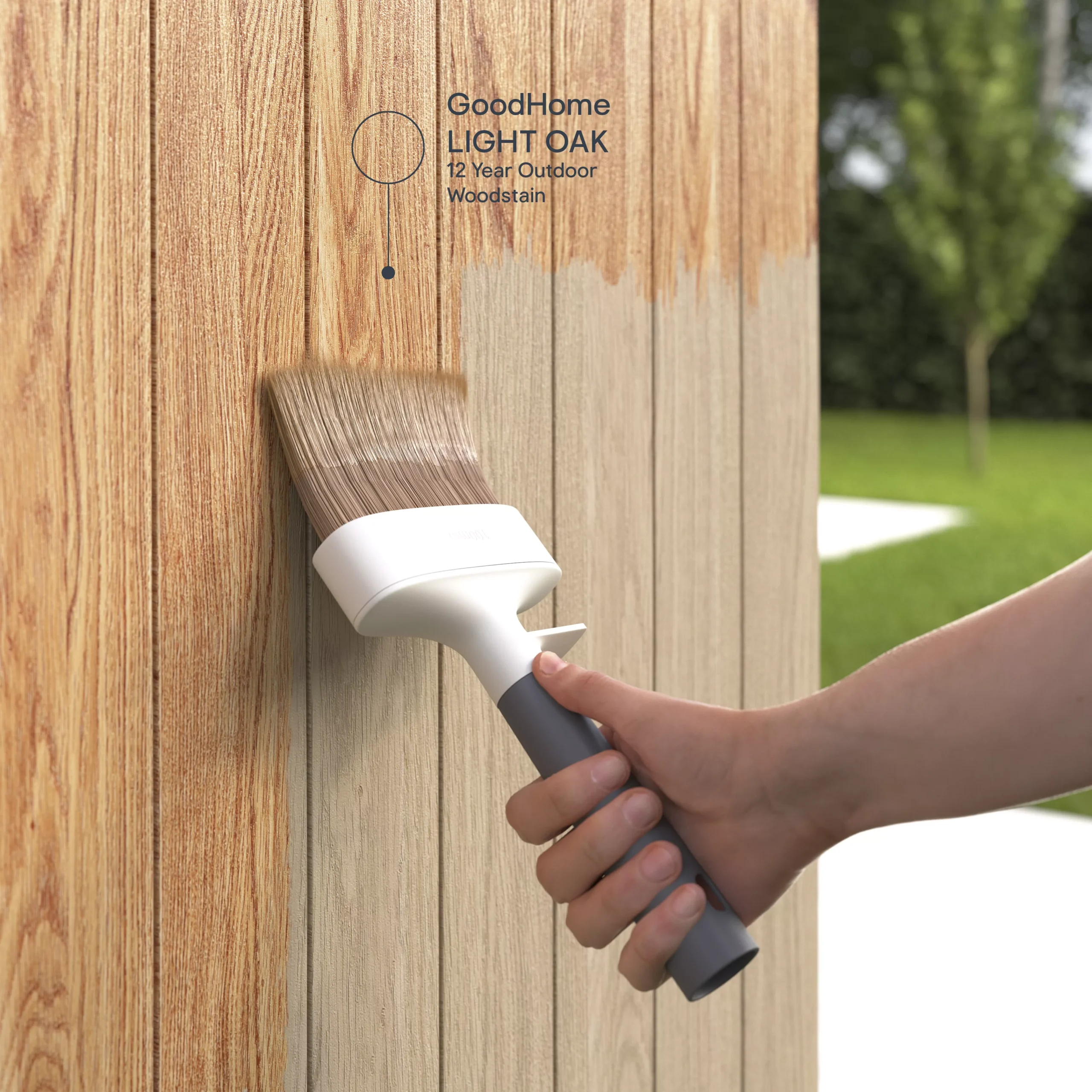 GoodHome Extreme Outdoor Light Oak Satin Quick dry Wood stain, 2.5L GoodHome Extreme Outdoor Light Oak Satin Quick Dry Wood Stain, 2.5L -trade point store goodhome extreme outdoor light oak satin quick dry wood stain 2 5l5059340297484 19i EN 2022 scaled