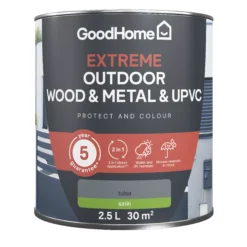 GoodHome Extreme Outdoor Tulsa Satinwood Multi-surface Paint, 2.5L 3 GoodHome Extreme Outdoor Tulsa Satinwood Multi-surface Paint, 2.5L -trade point store goodhome extreme outdoor tulsa satinwood multi surface paint 2 5l5059340297101 02c