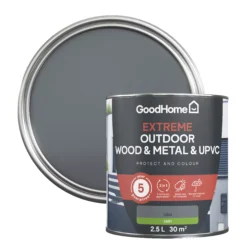 GoodHome Extreme Outdoor Tulsa Satinwood Multi-surface Paint, 2.5L