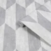 GoodHome Garnet Grey Geometric Silver Effect Textured Wallpaper