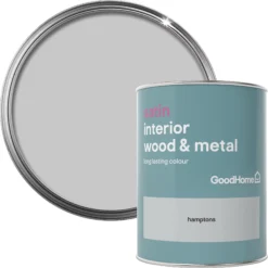 GoodHome Hamptons Satin Metal & Wood Paint, 750ml