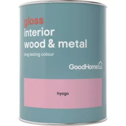 GoodHome Hyogo Gloss Metal & Wood Paint, 750ml 3 GoodHome Hyogo Gloss Metal & Wood Paint, 750ml -trade point store goodhome hyogo gloss metal wood paint 750ml5036581061869 02c BQ