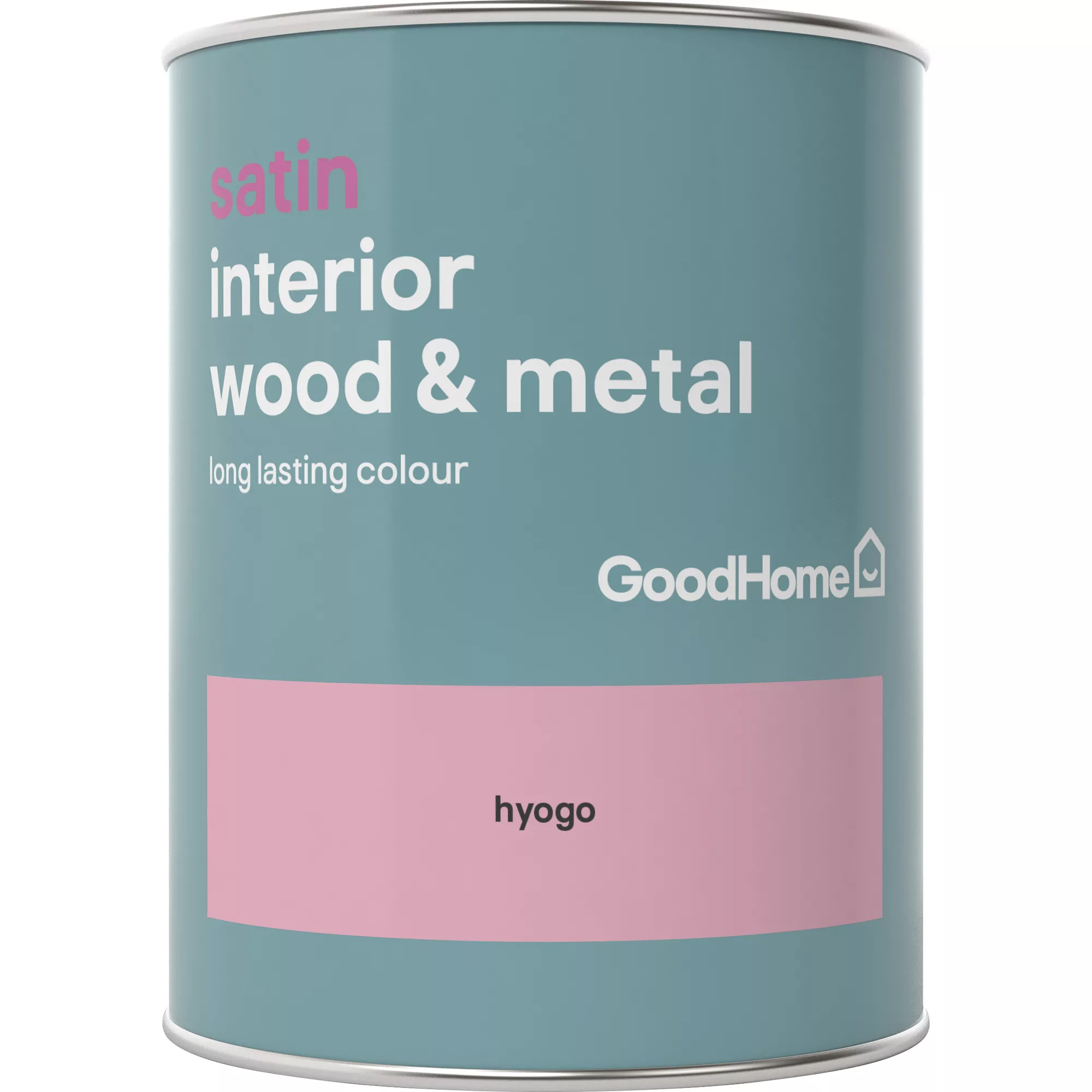 GoodHome Hyogo Satin Metal & wood paint, 750ml GoodHome Hyogo Satin Metal & Wood Paint, 750ml -trade point store goodhome hyogo satin metal wood paint 750ml5036581059552 02c BQ