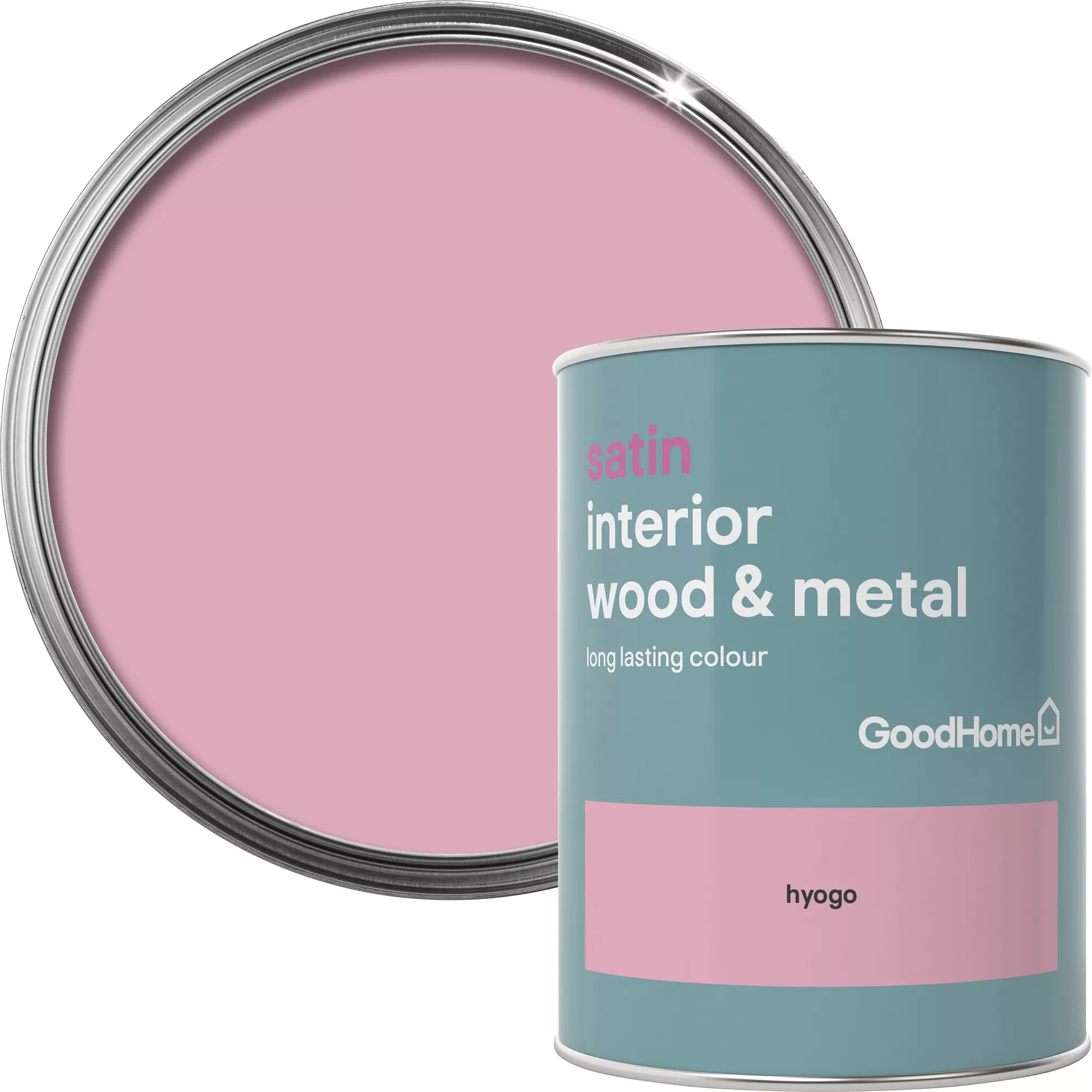 GoodHome Hyogo Satin Metal & wood paint, 750ml GoodHome Hyogo Satin Metal & Wood Paint, 750ml -trade point store goodhome hyogo satin metal wood paint 750ml5036581059552 37c bq