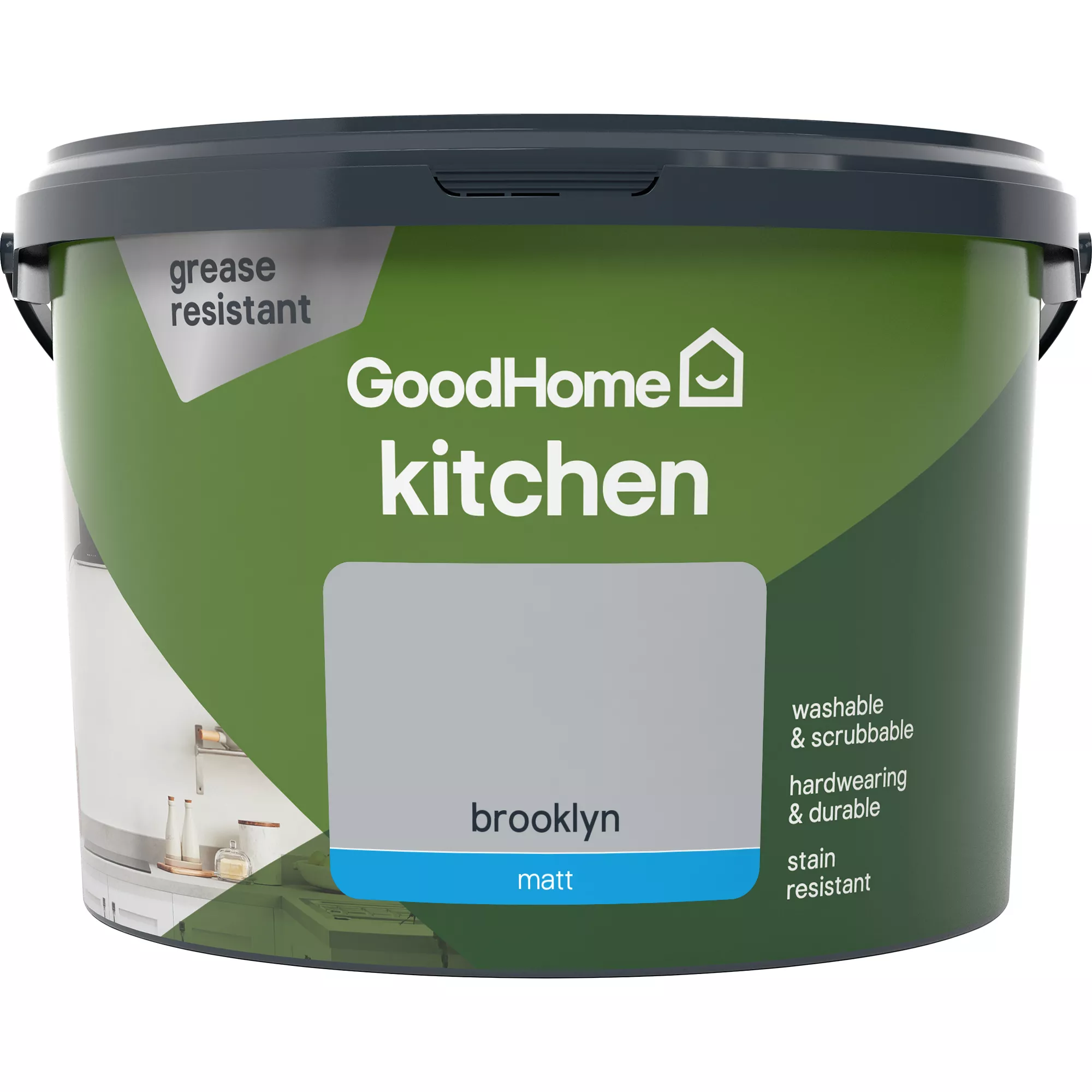 GoodHome Kitchen Brooklyn Matt Emulsion paint, 2.5L GoodHome Kitchen Brooklyn Matt Emulsion Paint, 2.5L -trade point store goodhome kitchen brooklyn matt emulsion paint 2 5l3663602403784 02c