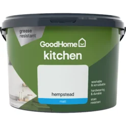GoodHome Kitchen Hempstead Matt Emulsion Paint, 2.5L -trade point store goodhome kitchen hempstead matt emulsion paint 2 5l3663602403722 02c