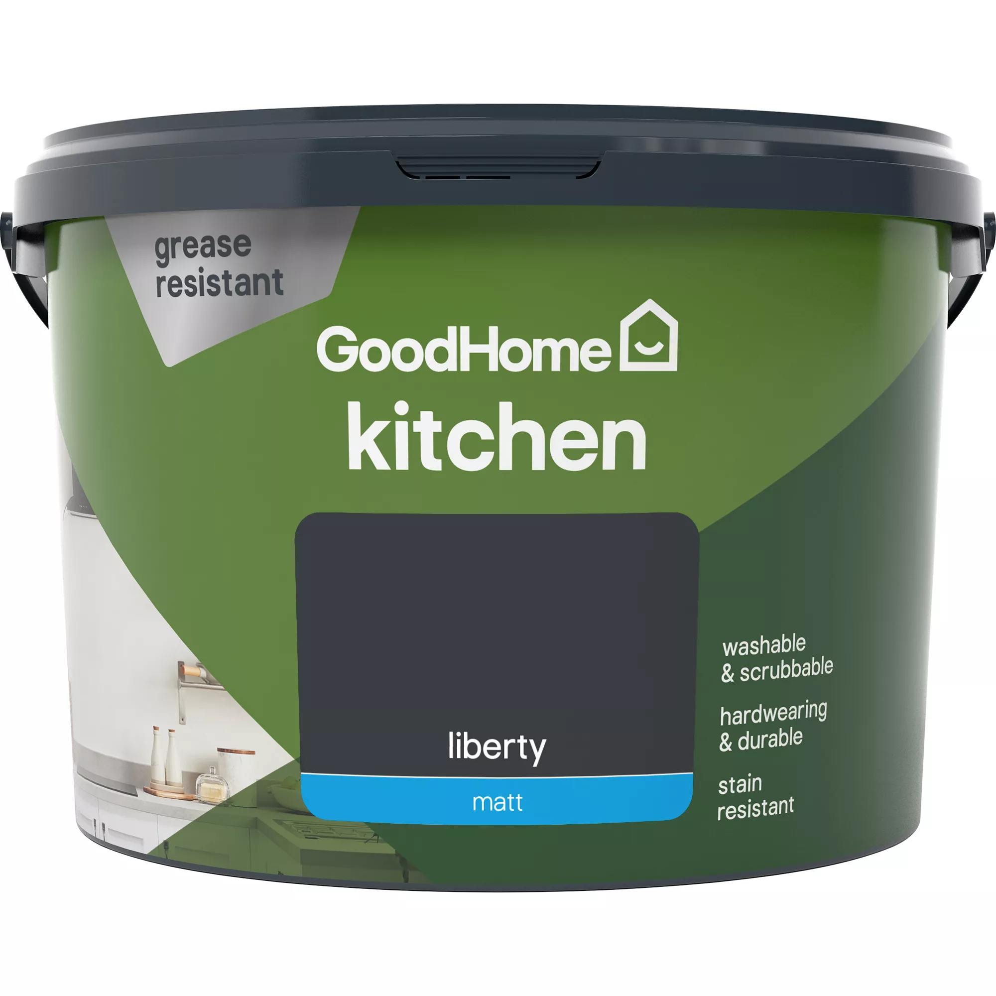 GoodHome Kitchen Liberty Matt Emulsion paint, 2.5L GoodHome Kitchen Liberty Matt Emulsion Paint, 2.5L -trade point store goodhome kitchen liberty matt emulsion paint 2 5l5059340273280 02c