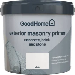GoodHome Masonry White Primer & Undercoat, 5L