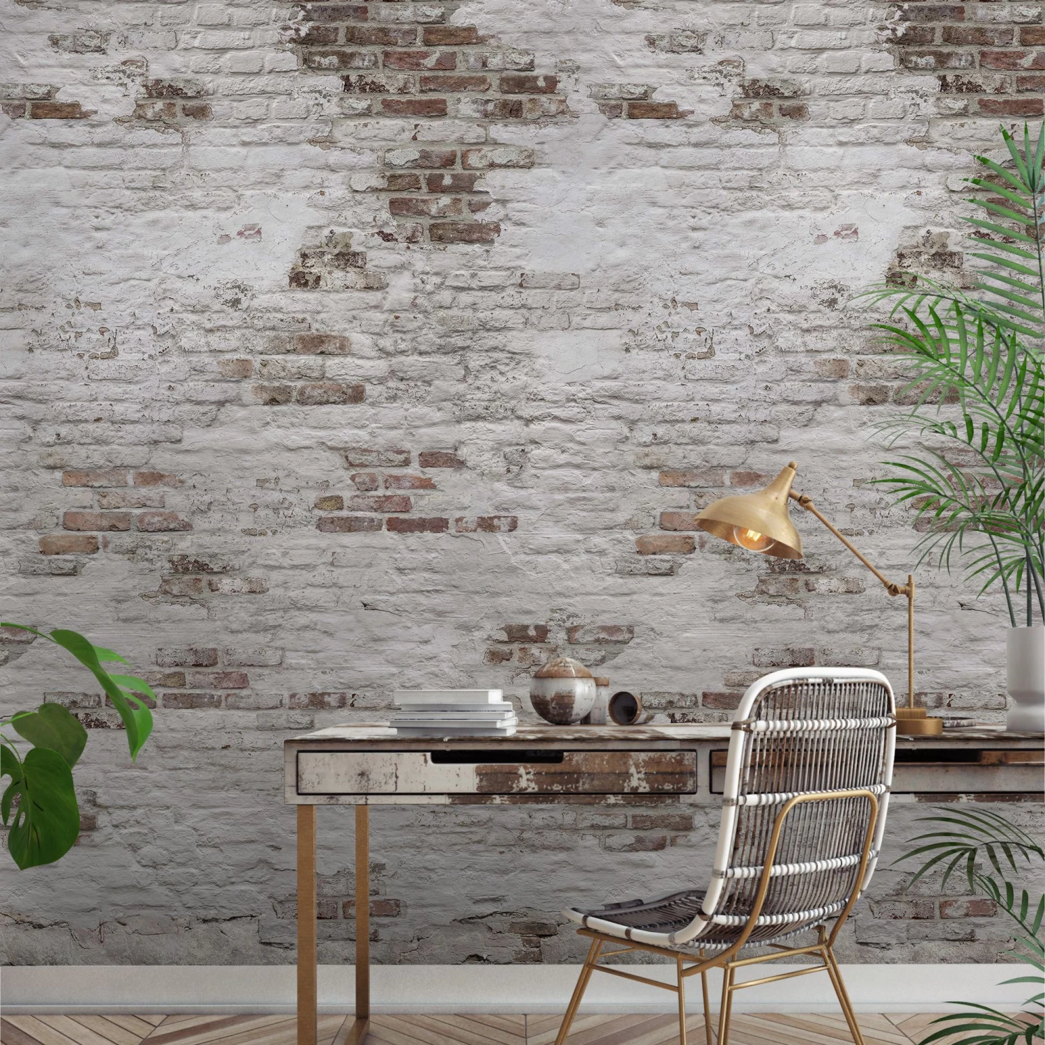 GoodHome Merly Natural Brick effect Matt Mural GoodHome Merly Natural Brick Effect Matt Mural -trade point store goodhome merly natural brick effect matt mural5059340410135 03i