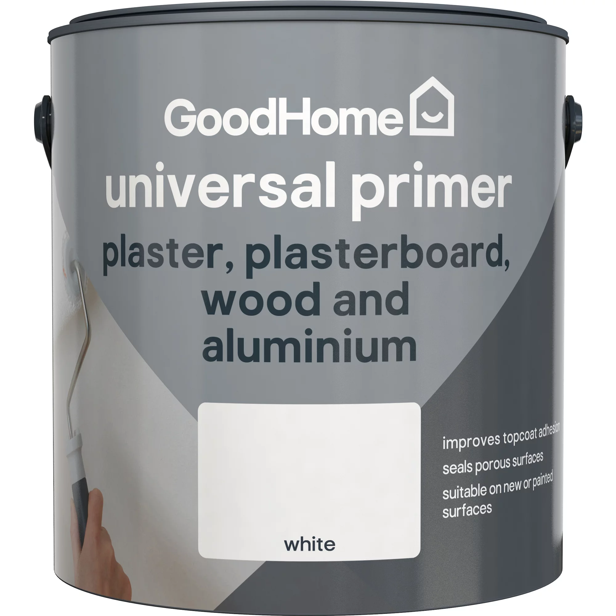 GoodHome Multi-Surface White Multi-surface Primer & undercoat, 2.5L GoodHome Multi-Surface White Multi-surface Primer & Undercoat, 2.5L -trade point store goodhome multi surface white multi surface primer undercoat 2 5l5036581057145 02c