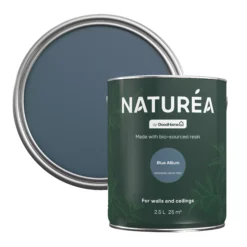 Goodhome 11 GoodHome Naturéa Blue Allium Velvet Matt Emulsion Paint, 2.5L