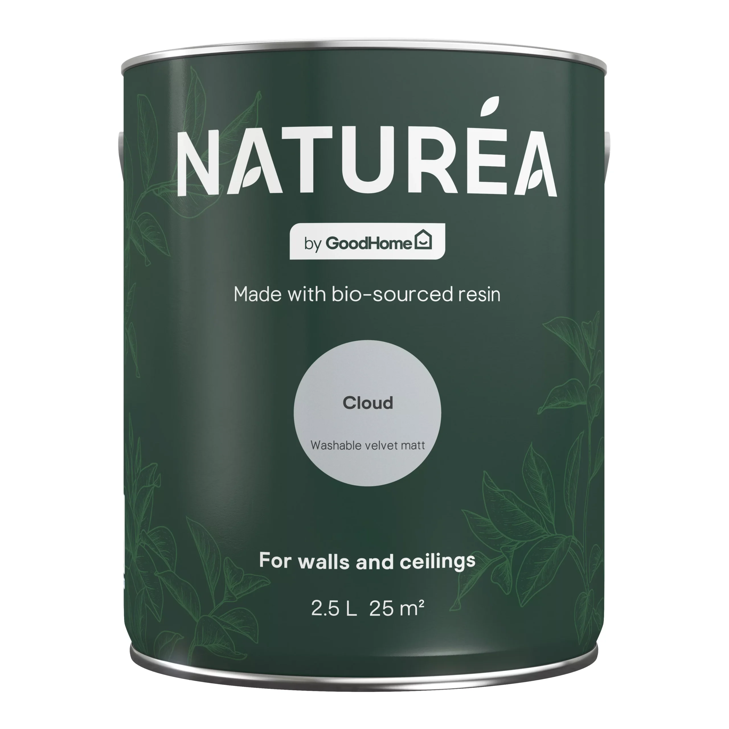 GoodHome Naturéa Cloud Velvet matt Emulsion paint, 2.5L GoodHome Naturéa Cloud Velvet Matt Emulsion Paint, 2.5L -trade point store goodhome naturea cloud velvet matt emulsion paint 2 5l5059340274201 02c scaled