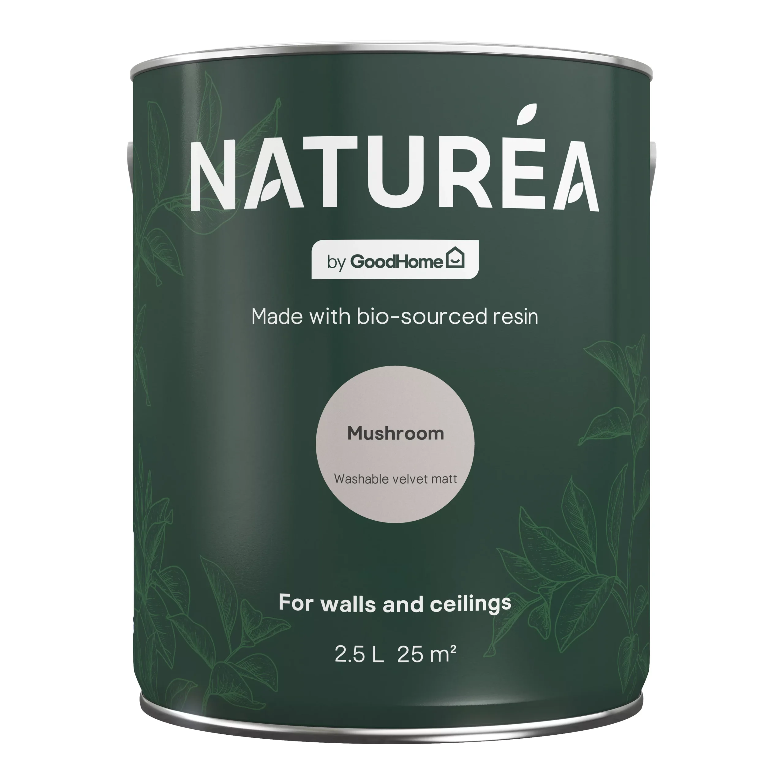 GoodHome Naturéa Mushroom Velvet matt Emulsion paint, 2.5L GoodHome Naturéa Mushroom Velvet Matt Emulsion Paint, 2.5L -trade point store goodhome naturea mushroom velvet matt emulsion paint 2 5l5059340274065 02c scaled
