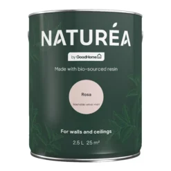 GoodHome Naturéa Rosa Velvet Matt Emulsion Paint, 2.5L -trade point store goodhome naturea rosa velvet matt emulsion paint 2 5l5059340274027 02c