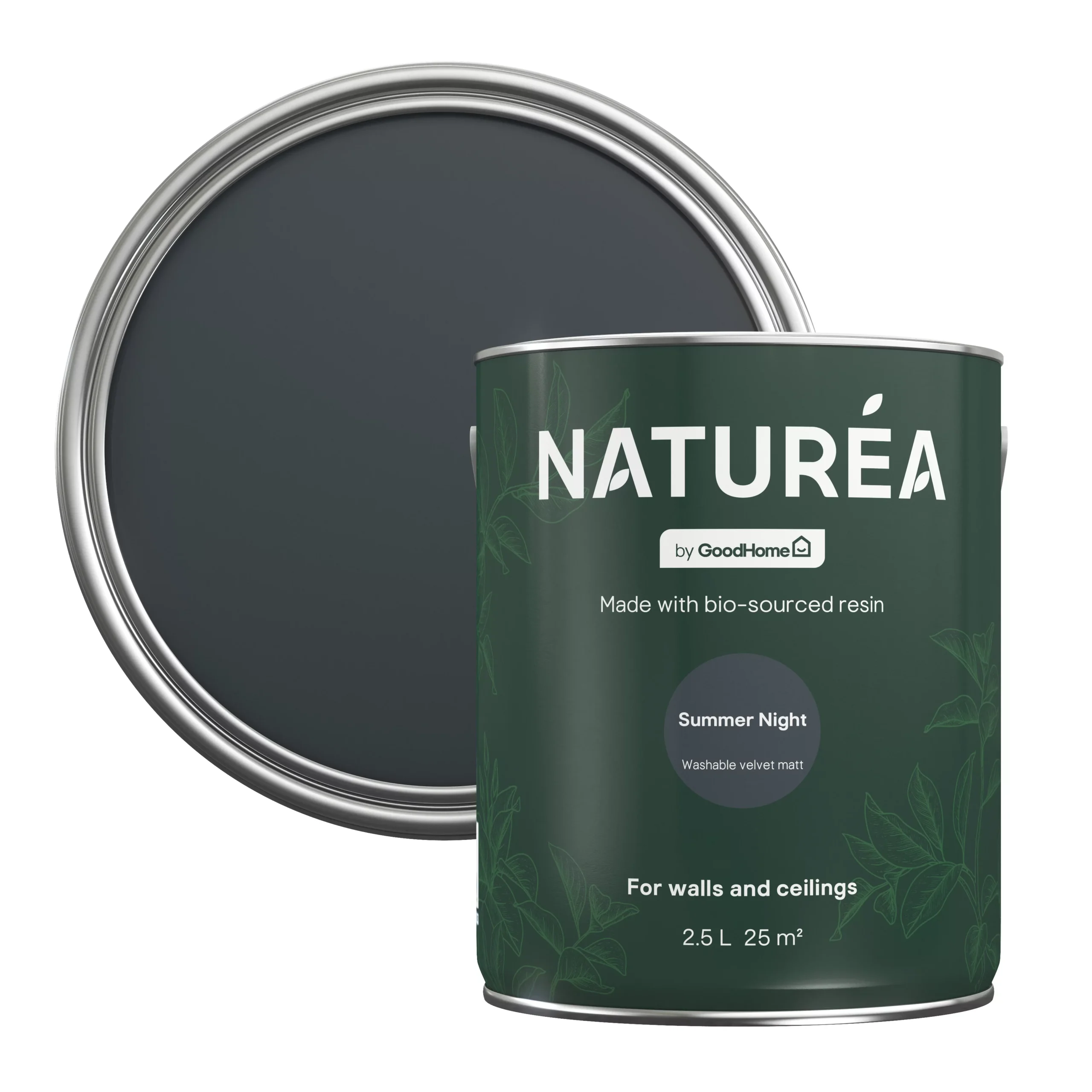 GoodHome Naturéa Summer Night Velvet matt Emulsion paint, 2.5L GoodHome Naturéa Summer Night Velvet Matt Emulsion Paint, 2.5L -trade point store goodhome naturea summer night velvet matt emulsion paint 2 5l5059340274126 21c scaled
