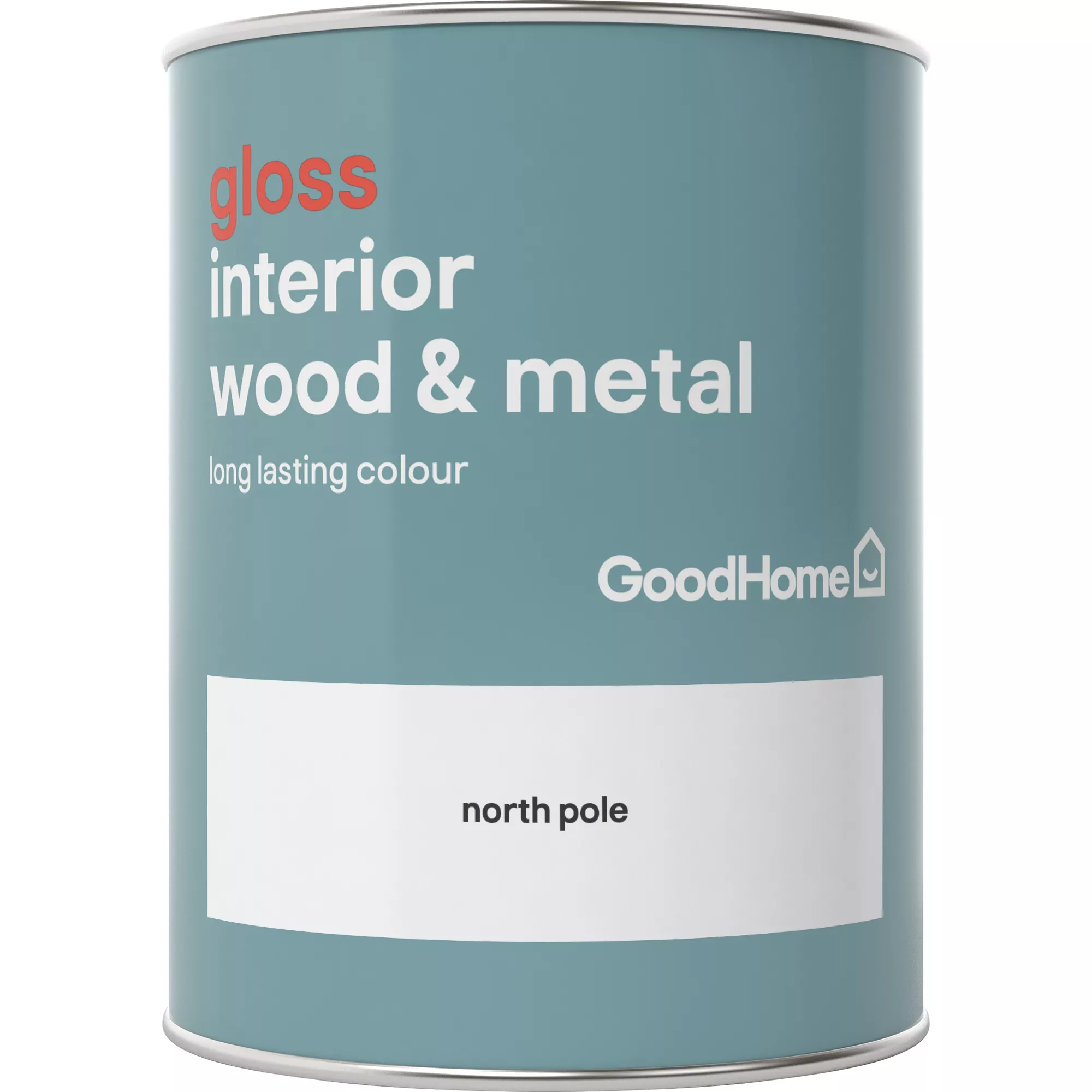 GoodHome North pole Gloss Metal & wood paint, 750ml GoodHome North Pole Gloss Metal & Wood Paint, 750ml -trade point store goodhome north pole gloss metal wood paint 750ml5036581061692 02c BQ