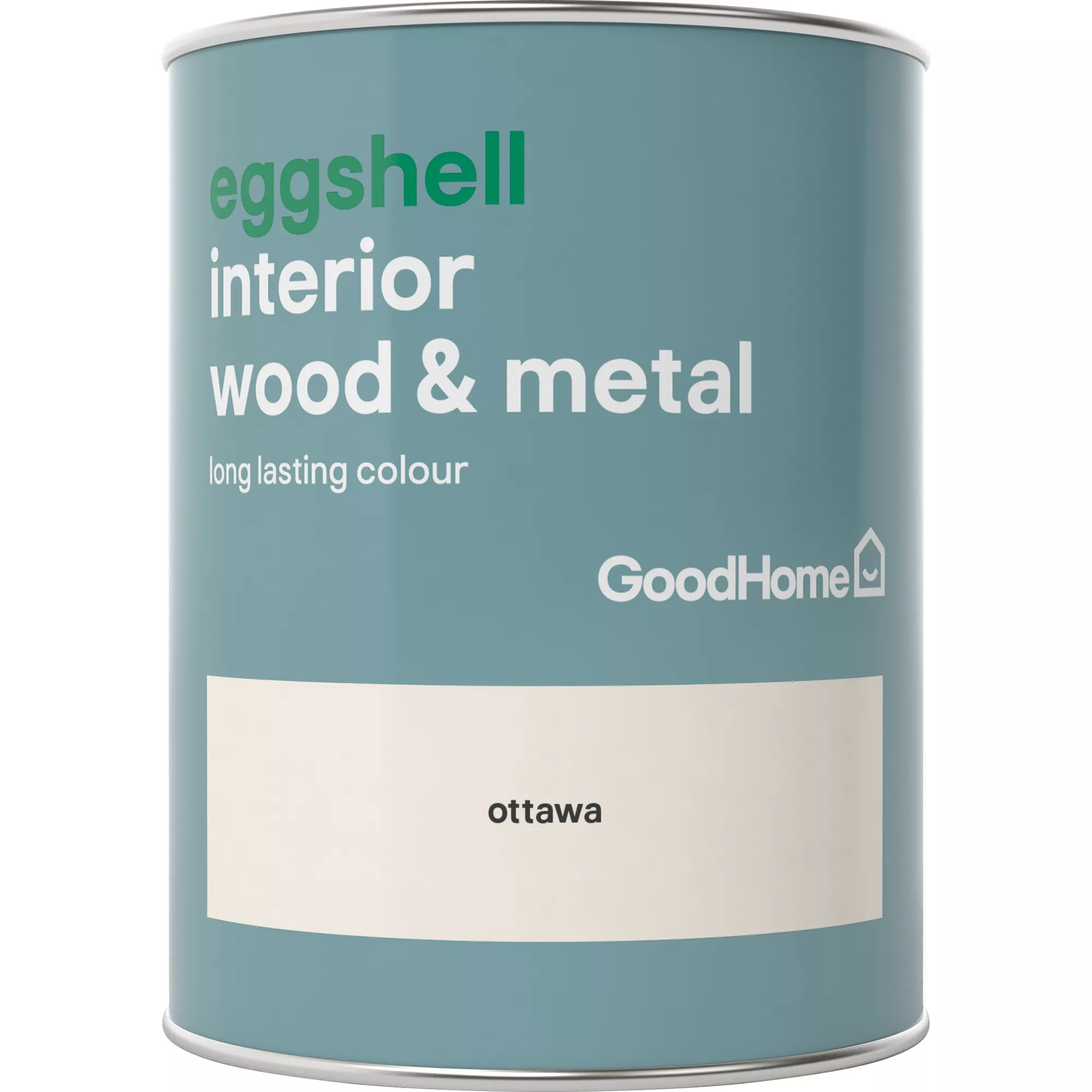 GoodHome Ottawa Eggshell Metal & wood paint, 750ml GoodHome Ottawa Eggshell Metal & Wood Paint, 750ml -trade point store goodhome ottawa eggshell metal wood paint 750ml5036581059088 02c BQ