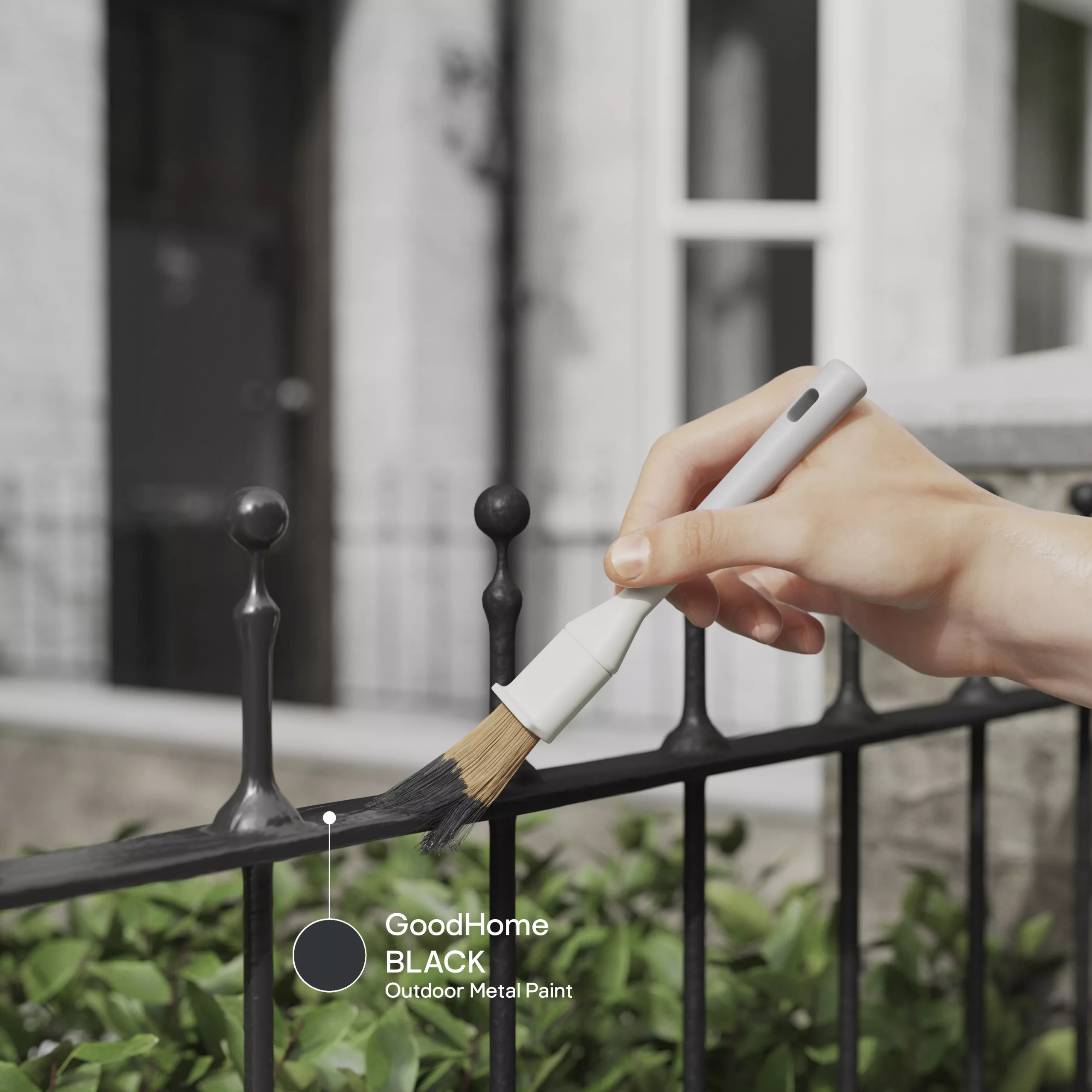 GoodHome Outdoor Black Satinwood Exterior Metal paint, 750ml Tin GoodHome Outdoor Black Satinwood Exterior Metal Paint, 750ml Tin -trade point store goodhome outdoor black satinwood exterior metal paint 750ml tin5059340296050 19i EN 2022 scaled