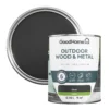 GoodHome Outdoor Black Satinwood Multi-surface Paint, 750ml -trade point store goodhome outdoor black satinwood multi surface paint 750ml5059340296869 21c