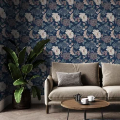 GoodHome Padworth Navy Woven Effect Textured Wallpaper 5 GoodHome Padworth Navy Woven Effect Textured Wallpaper -trade point store goodhome padworth navy woven effect textured wallpaper5059340831794 02i