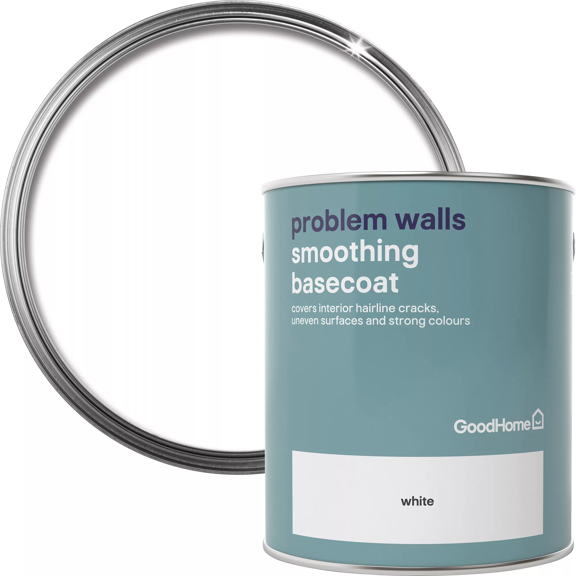 GoodHome Problem Walls White Basecoat, 2.5L GoodHome Problem Walls White Basecoat, 2.5L -trade point store goodhome problem walls white basecoat 2 5l5036581057121 37c