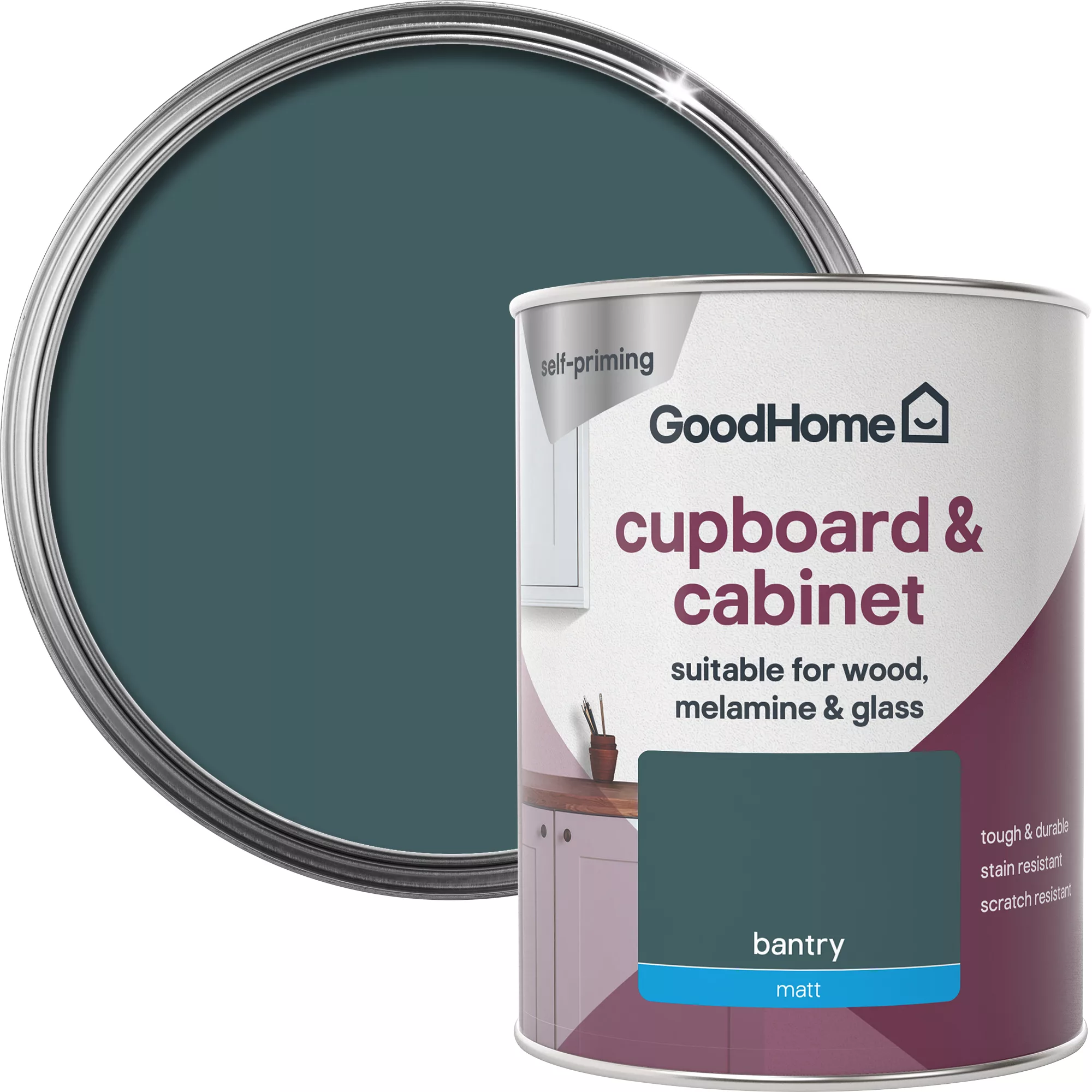 GoodHome Renovation Bantry Matt Cupboard & cabinet paint, 750ml GoodHome Renovation Bantry Matt Cupboard & Cabinet Paint, 750ml -trade point store goodhome renovation bantry matt cupboard cabinet paint 750ml5059340290140 21c