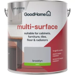 GoodHome Renovation Brooklyn Satinwood Multi-surface Paint, 2L 3 GoodHome Renovation Brooklyn Satinwood Multi-surface Paint, 2L -trade point store goodhome renovation brooklyn satinwood multi surface paint 2l5059340288123 02c