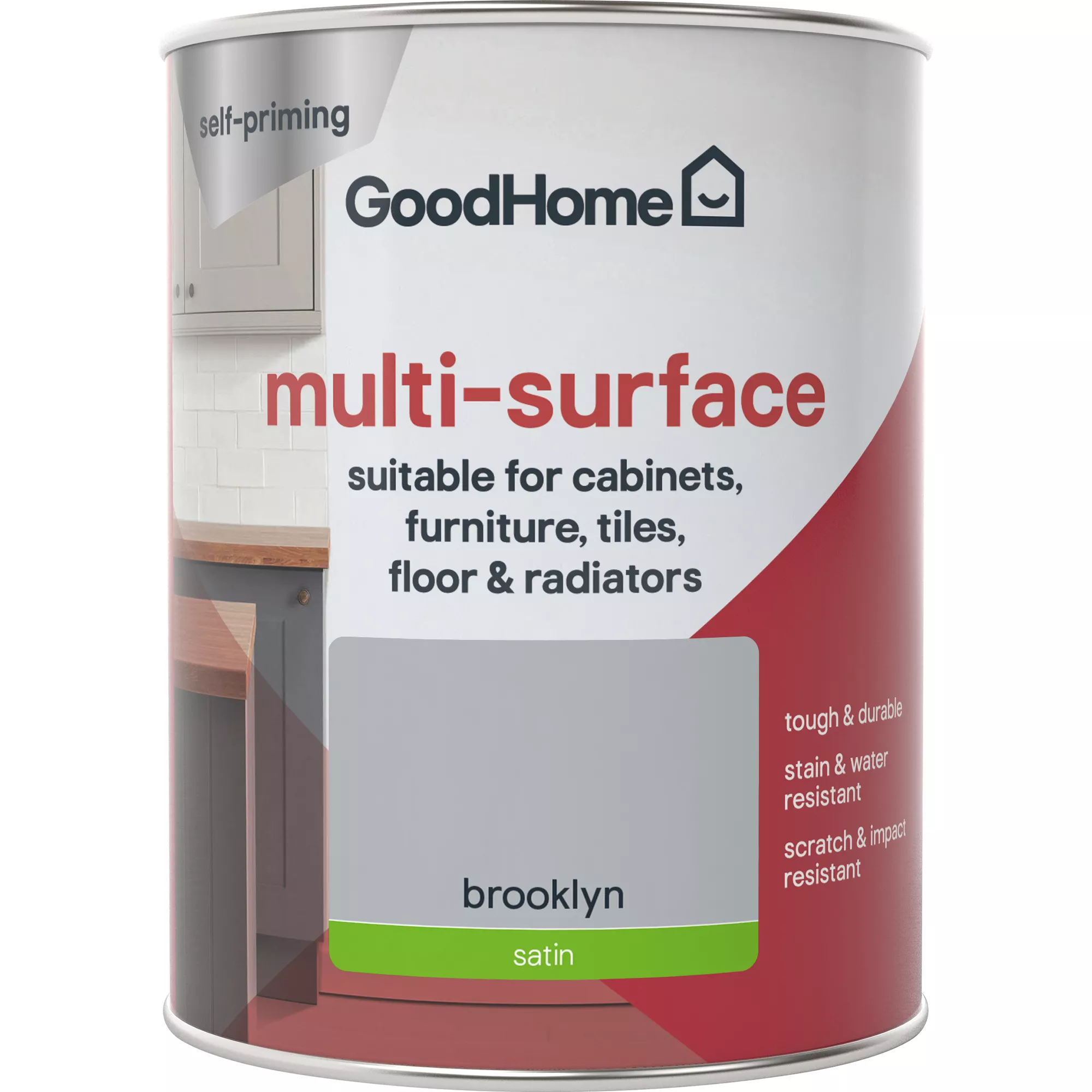 GoodHome Renovation Brooklyn Satinwood Multi-surface paint, 750ml GoodHome Renovation Brooklyn Satinwood Multi-surface Paint, 750ml -trade point store goodhome renovation brooklyn satinwood multi surface paint 750ml5059340288024 02c