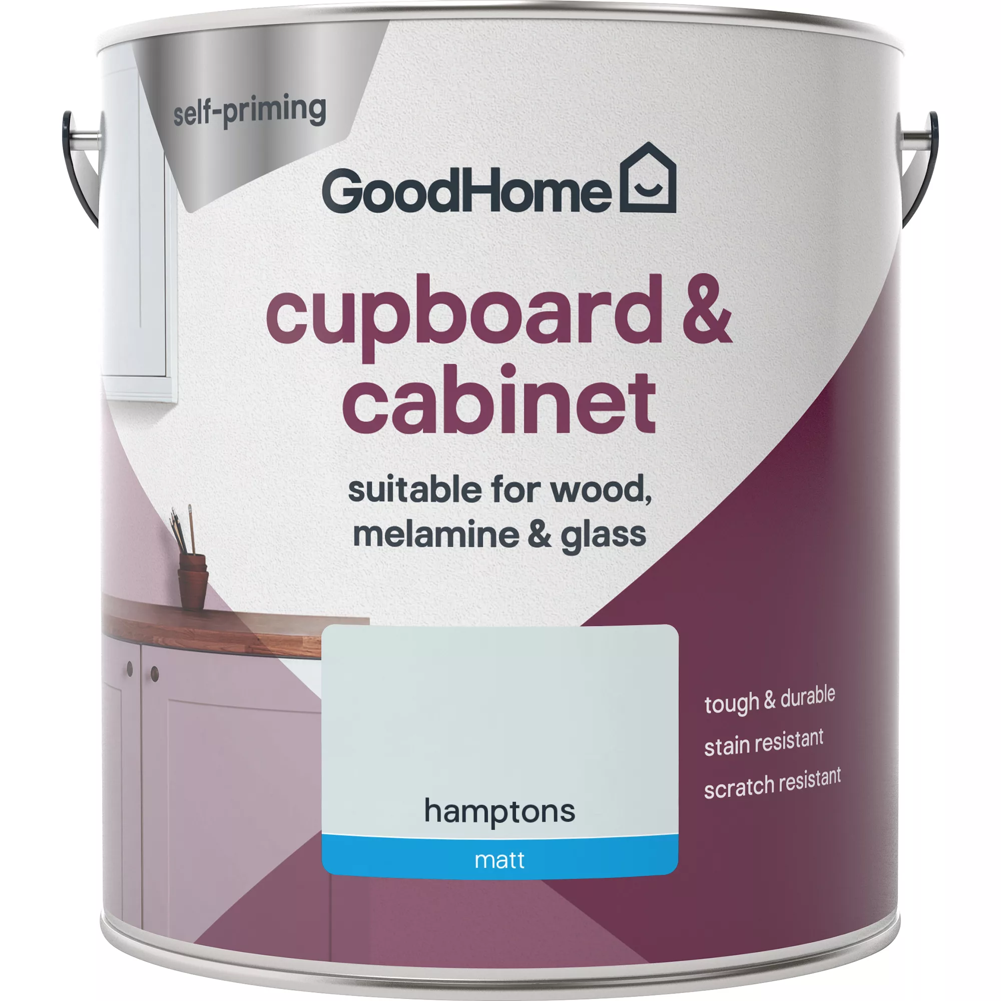 GoodHome Renovation Hamptons Matt Cupboard & cabinet paint, 2L GoodHome Renovation Hamptons Matt Cupboard & Cabinet Paint, 2L -trade point store goodhome renovation hamptons matt cupboard cabinet paint 2l5059340290164 02c
