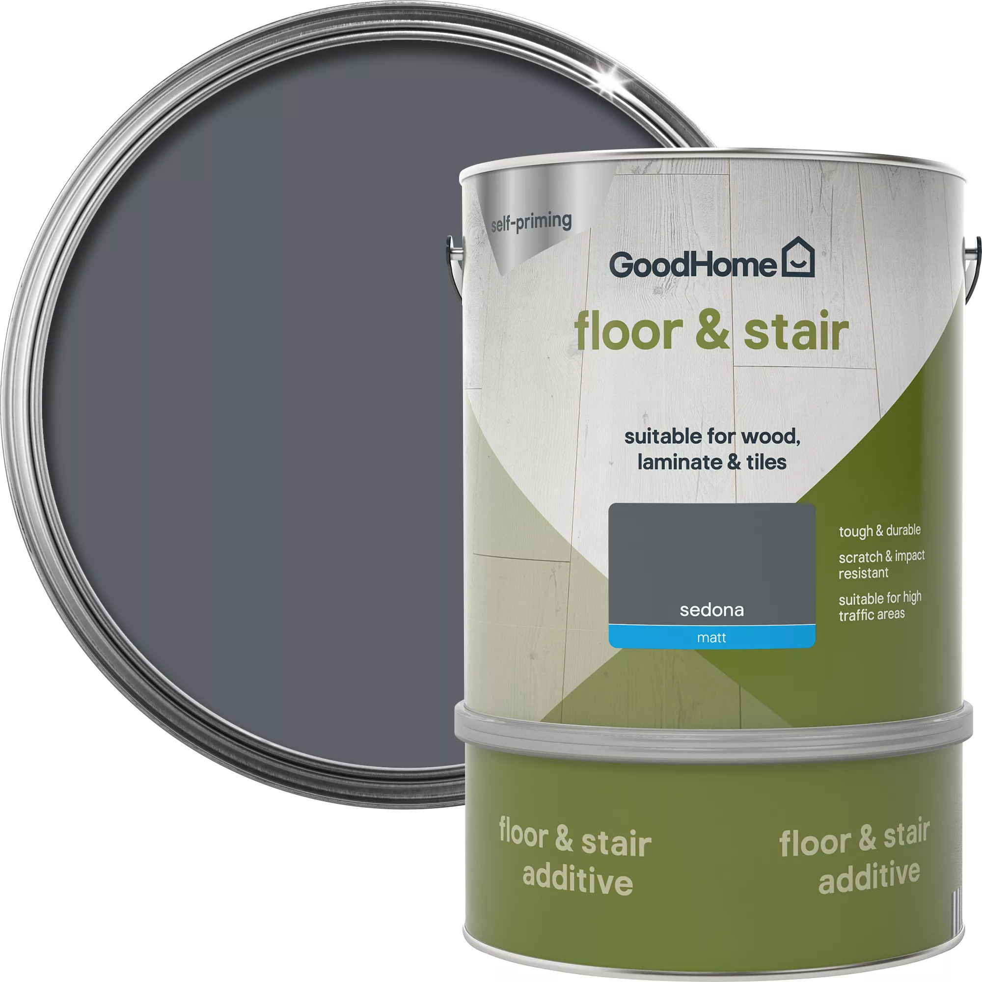 GoodHome Renovation Sedona Matt Floor & stair paint, 2L GoodHome Renovation Sedona Matt Floor & Stair Paint, 2L -trade point store goodhome renovation sedona matt floor stair paint 2l5059340288246 21c