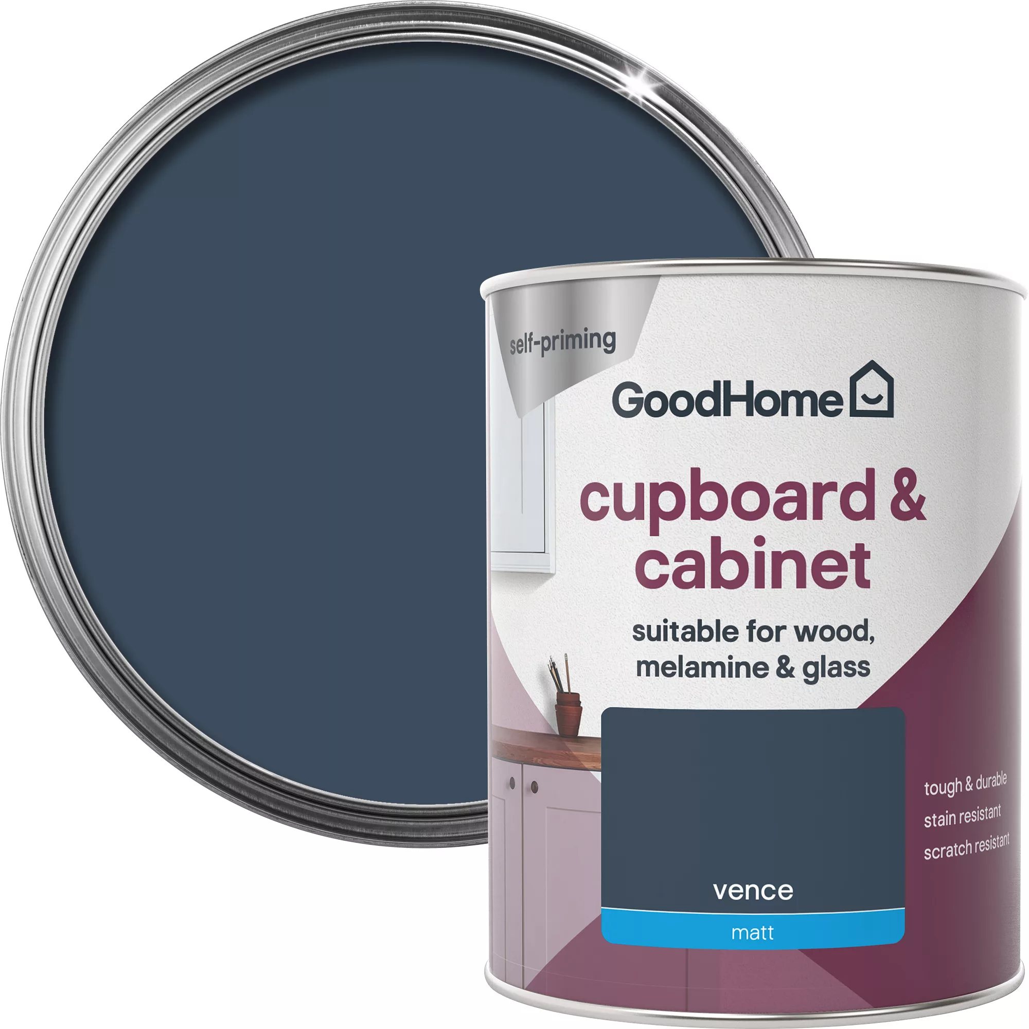 GoodHome Renovation Vence Matt Cupboard & cabinet paint, 750ml GoodHome Renovation Vence Matt Cupboard & Cabinet Paint, 750ml -trade point store goodhome renovation vence matt cupboard cabinet paint 750ml5059340290133 21c