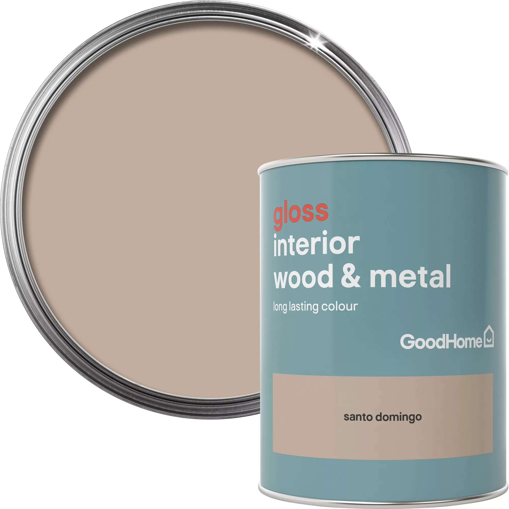 GoodHome Santo domingo Gloss Metal & wood paint, 750ml GoodHome Santo Domingo Gloss Metal & Wood Paint, 750ml -trade point store goodhome santo domingo gloss metal wood paint 750ml5036581061678 37c bq
