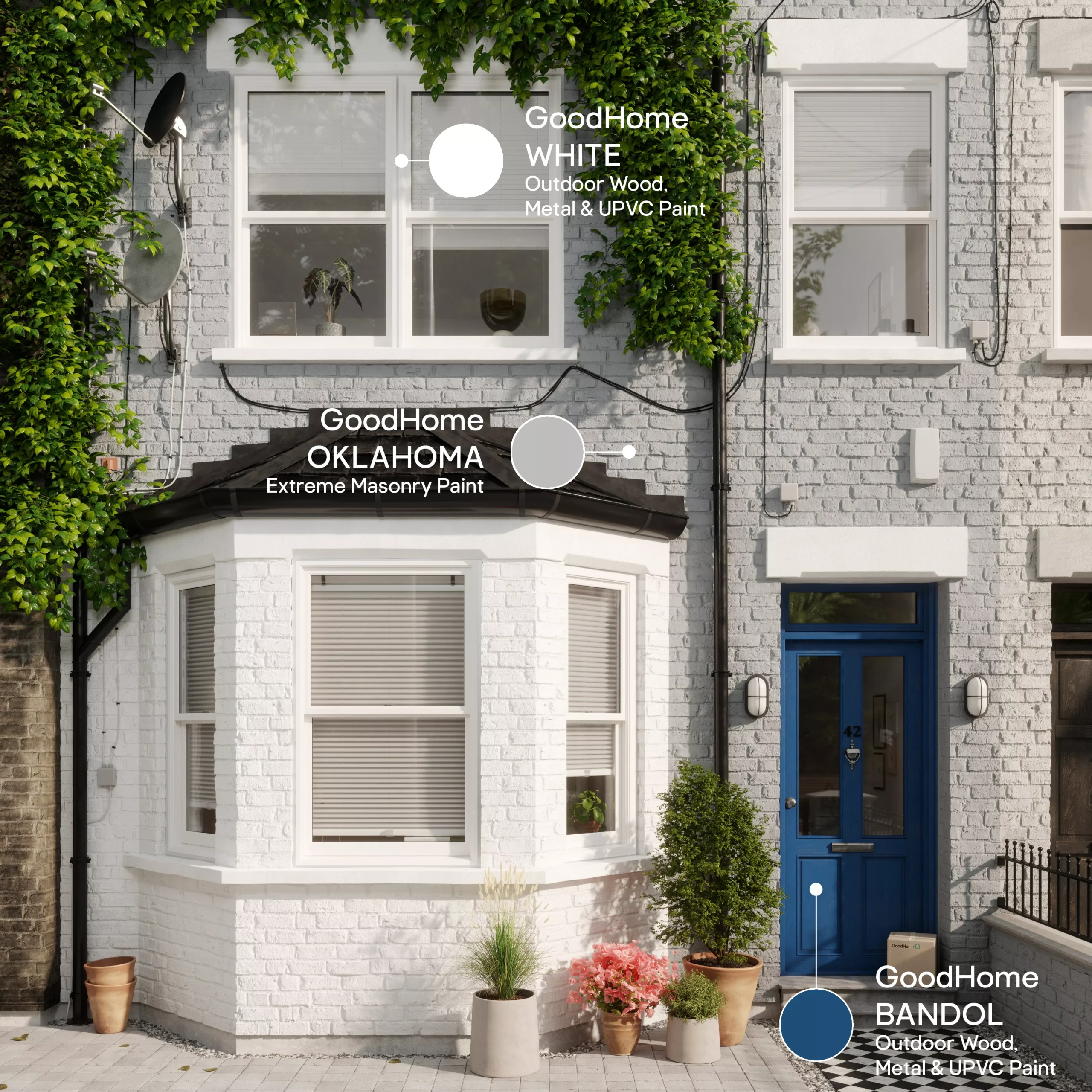 GoodHome Self-cleaning Oklahoma Smooth Matt Masonry paint, 10L GoodHome Self-cleaning Oklahoma Smooth Matt Masonry Paint, 10L -trade point store goodhome self cleaning oklahoma smooth matt masonry paint 10l5059340297071 19i EN 2022 scaled