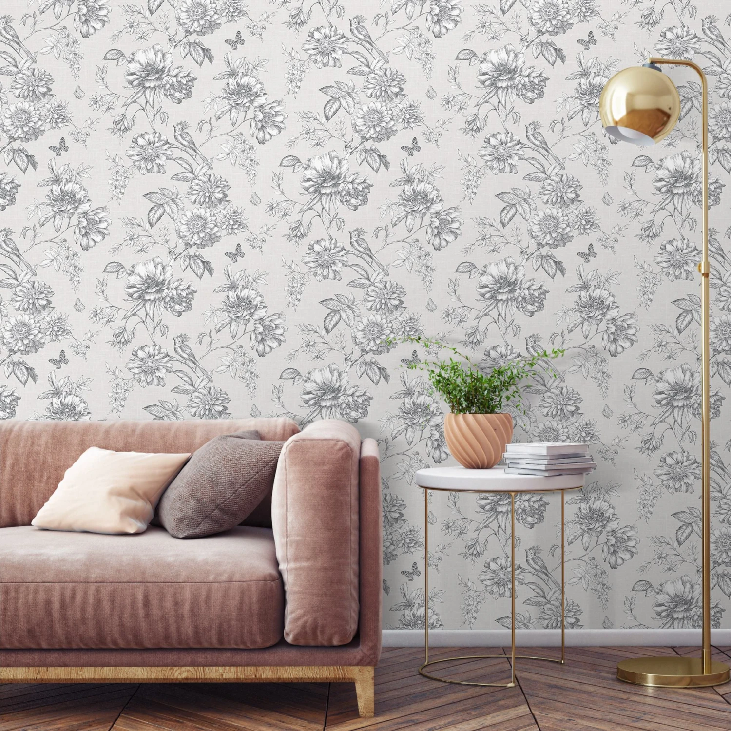 GoodHome Stanmer Beige Floral Mica effect Textured Wallpaper GoodHome Stanmer Beige Floral Mica Effect Textured Wallpaper -trade point store goodhome stanmer beige floral mica effect textured wallpaper5059340410203 02i