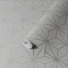 GoodHome Tattenhall Grey Geometric Metallic Effect Textured Wallpaper 2 GoodHome Tattenhall Grey Geometric Metallic Effect Textured Wallpaper -trade point store goodhome tattenhall grey geometric metallic effect textured wallpaper5059340410630 01c