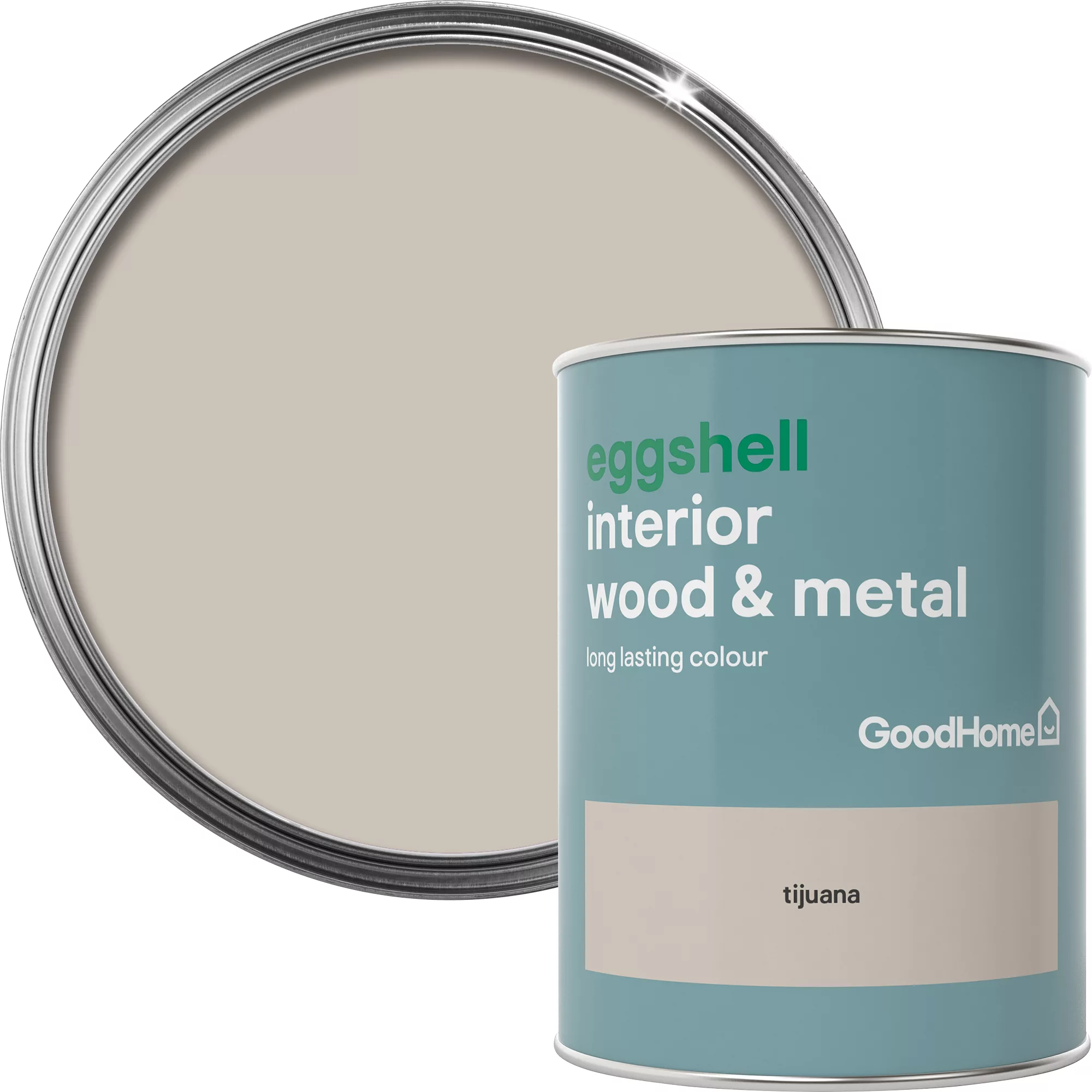 GoodHome Tijuana Eggshell Metal & wood paint, 750ml GoodHome Tijuana Eggshell Metal & Wood Paint, 750ml -trade point store goodhome tijuana eggshell metal wood paint 750ml5036581059019 37c BQ