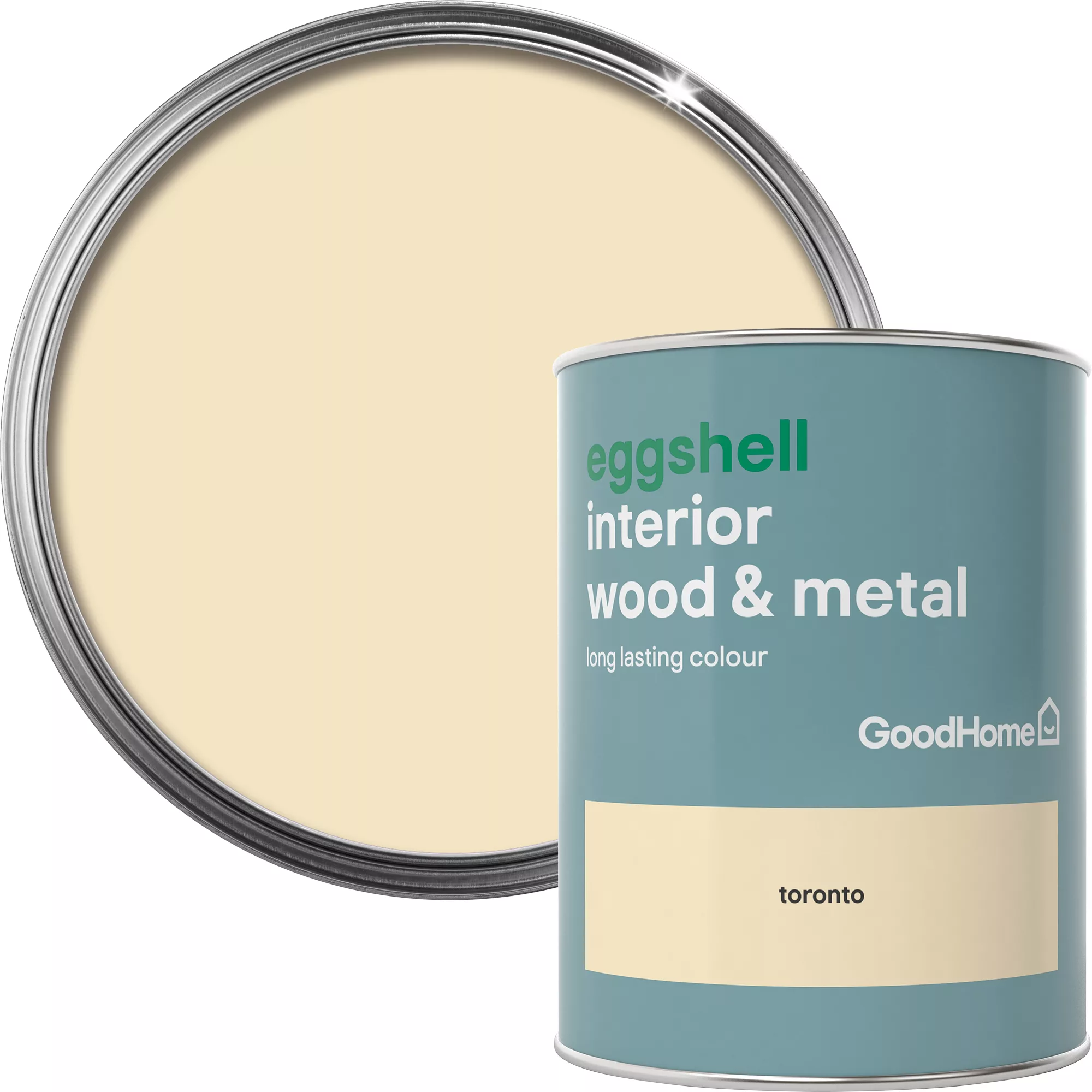 GoodHome Toronto Eggshell Metal & wood paint, 750ml GoodHome Toronto Eggshell Metal & Wood Paint, 750ml -trade point store goodhome toronto eggshell metal wood paint 750ml5036581059095 37c BQ