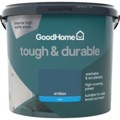 GoodHome Tough & Durable Antibes Matt Emulsion Paint, 5L -trade point store goodhome tough durable antibes matt emulsion paint 5l5059340273204 02c