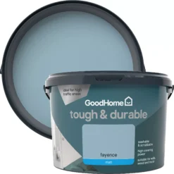 GoodHome Tough & Durable Fayence Matt Emulsion Paint, 2.5L
