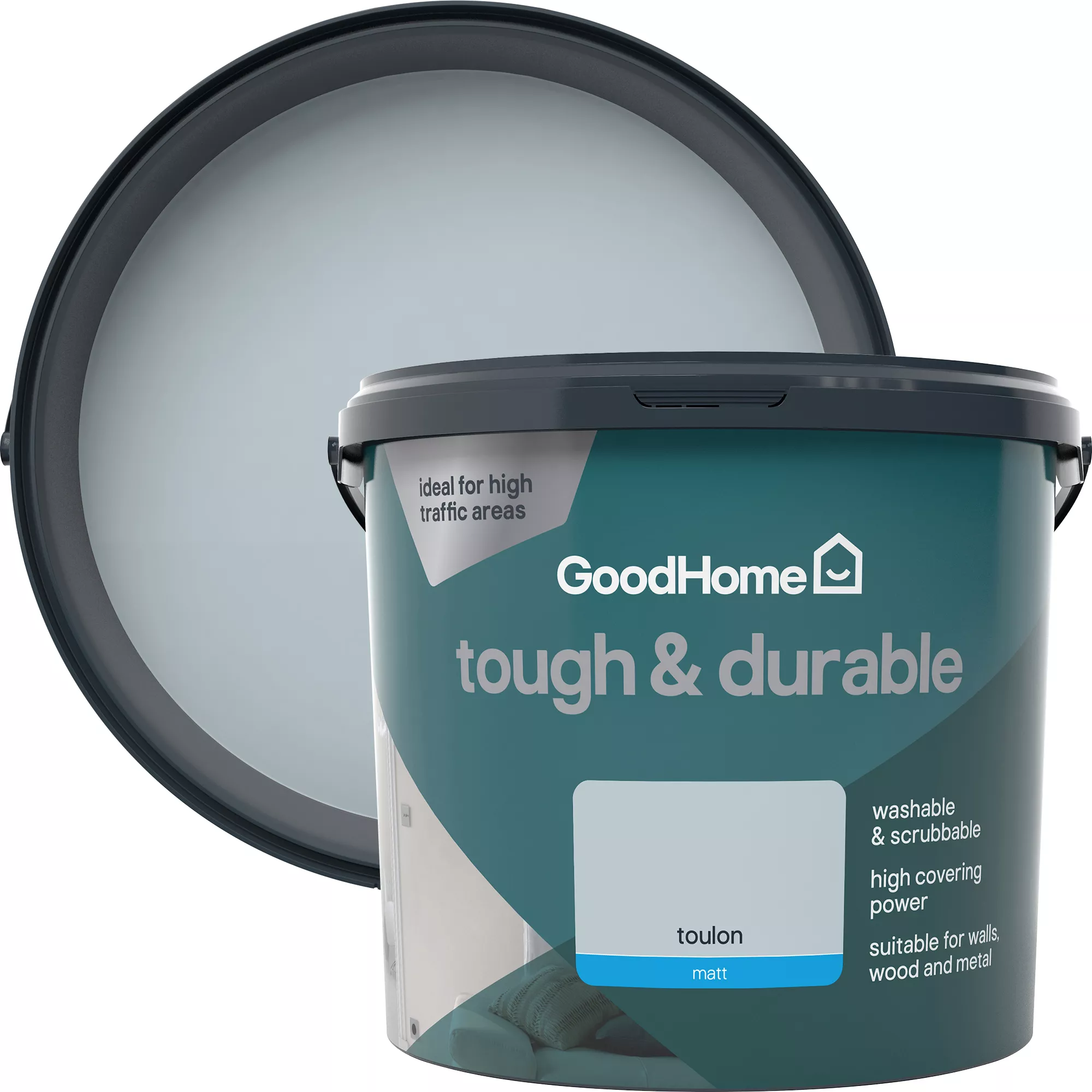 GoodHome Tough & Durable Toulon Matt Emulsion paint, 5L GoodHome Tough & Durable Toulon Matt Emulsion Paint, 5L -trade point store goodhome tough durable toulon matt emulsion paint 5l5059340273235 37c